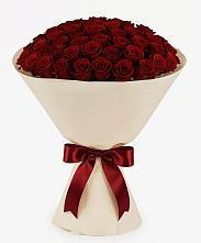 Букет 101 Бордовая роза Блэк Бакарра в Рождествено