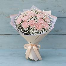 Букет цветов из:  Гвоздики #REPLACE_PRED# Рождествено