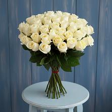 Букет 51 Белая роза Эдлесс Лав в Рождествено