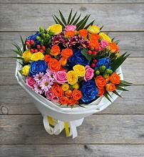 Букет цветов из:  Розы и Хризантемы #REPLACE_PRED# Рождествено