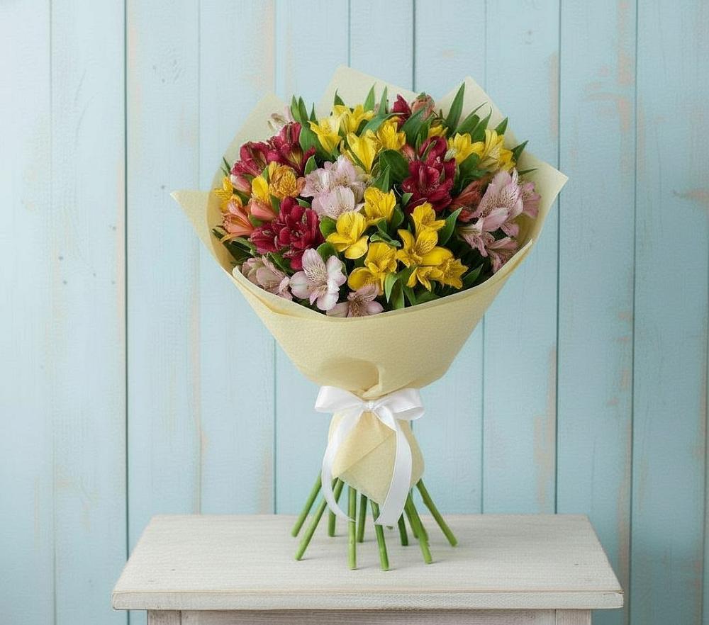 Букет цветов из: Альстромерии в Рождествено